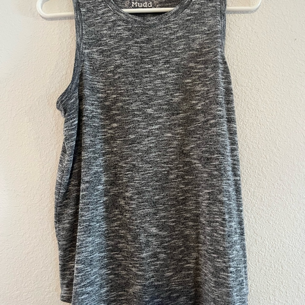 Mudd Charcoal Heather Tank Top